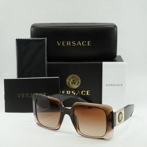 Versace VE4405 533213 Square Sunglasses - Transparent Brown Gradient